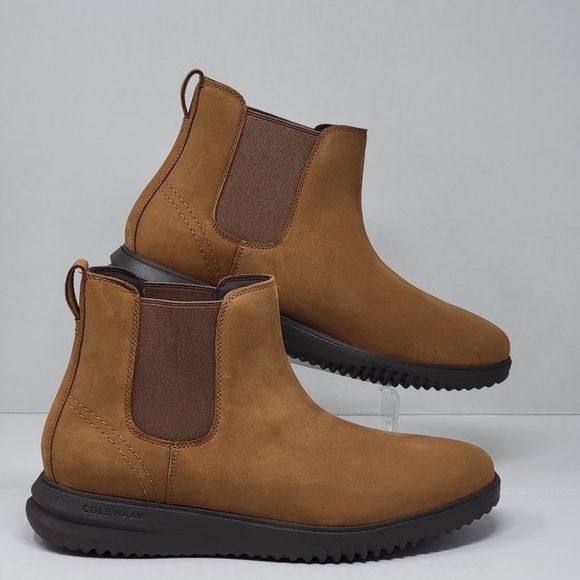 Cole Haan Grand Plus Chelsea Boots Mens Size 12 Brown Lumber/Java C38789 New - Picture 2 of 12